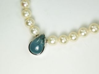 Collier mit Aquamarin