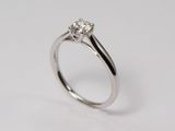 Verlobungsring aus Weissgold 750 mit Brillant 0.5ct. Ein klassischer, schlichter, zeitloser Verlobungsring.